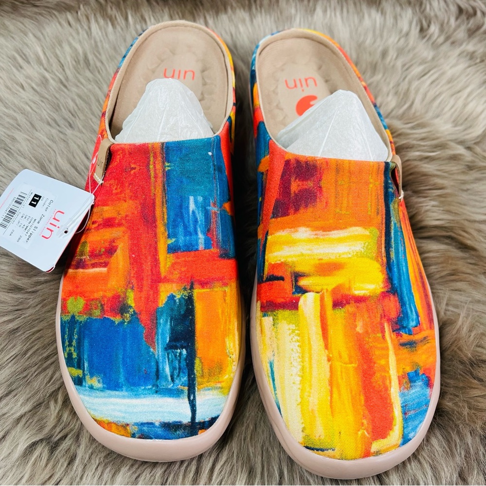 NWT UIN Men’s Comfort Slippers/Color Zone Slipper/US9